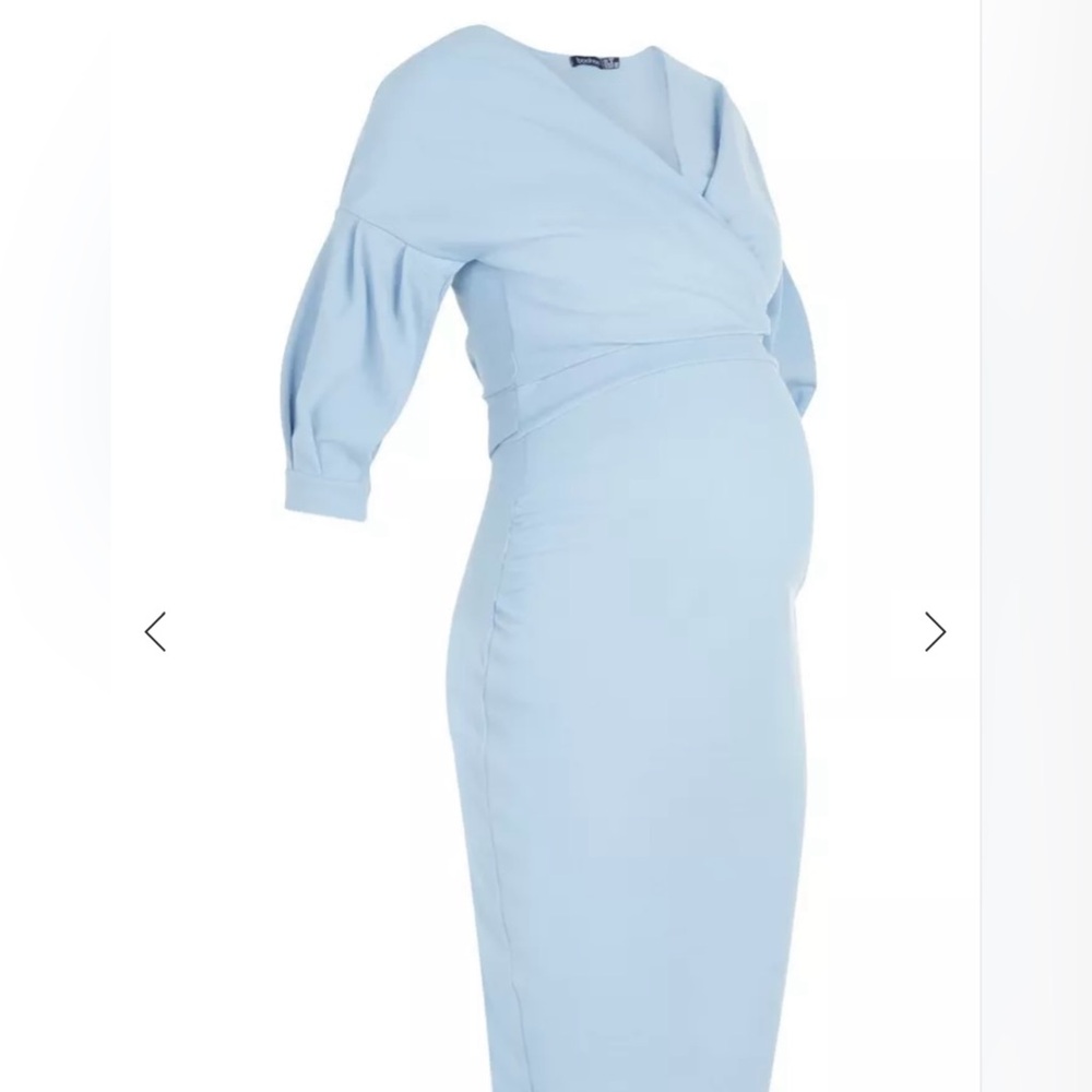 Women’s baby blue maternity dress